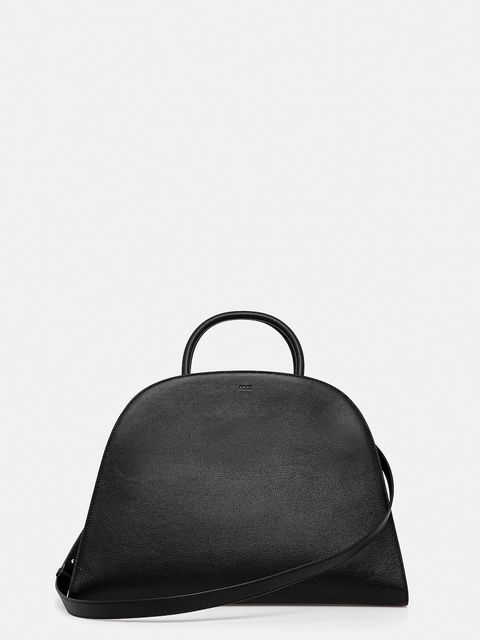 BOSS torebka skórzana kolor czarny 50547740