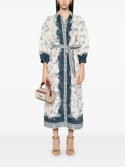 ALEMAIS Casa midi dress - Neutrals