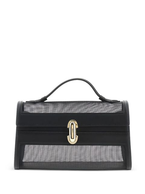 Savette Symmetry mesh-panelled top-handle bag - Black