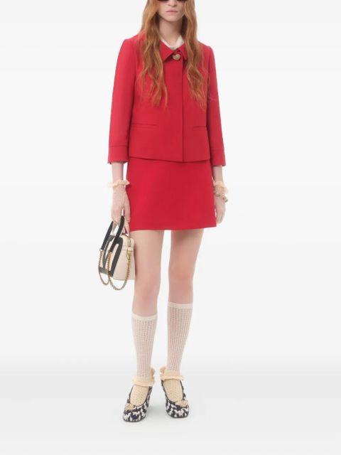 Valentino Garavani Crepe Couture mini skirt - Red
