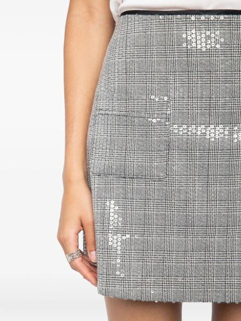 Zadig&Voltaire Jaime sequin-embellished mini skirt - Black