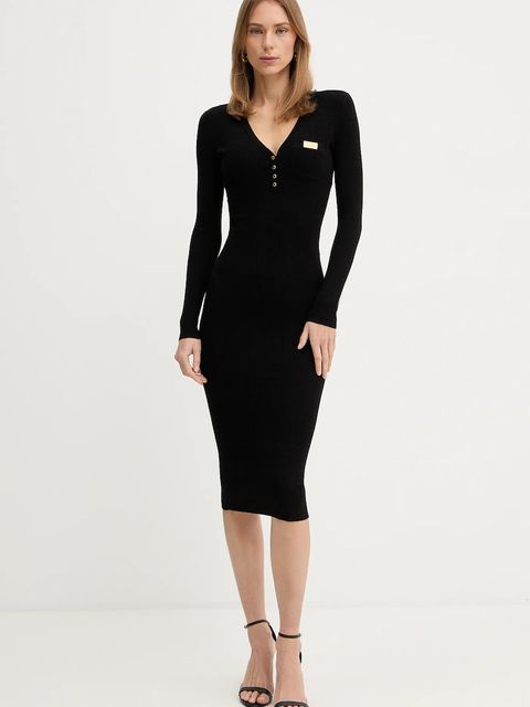 Elisabetta Franchi sukienka z dodatkiem jedwabiu - zdjęcie produktu nr 1