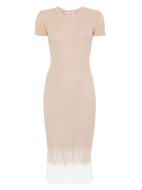 STAUD Colleen midi dress - Neutrals - zdjęcie produktu nr 1
