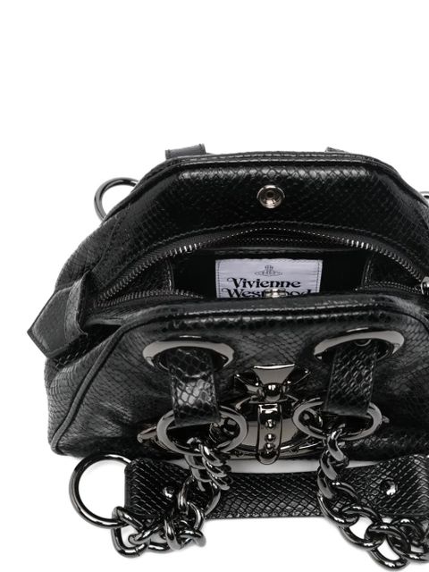 Vivienne Westwood orb chain shoulder bag - Black