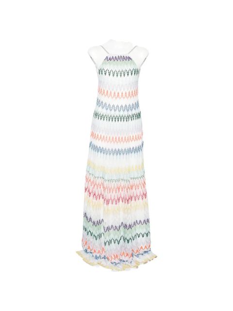 Missoni striped sleeveless maxi dress - White - zdjęcie produktu nr 1