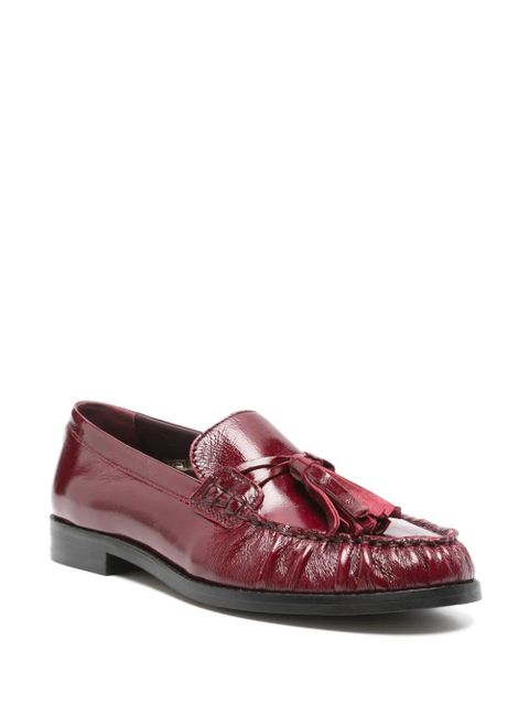 ALOHAS tassel-detail leather loafers - Red - zdjęcie produktu nr 2
