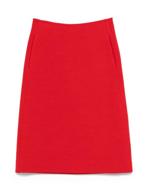 Jil Sander pocket-detail A-line skirt - Red - zdjęcie produktu nr 1