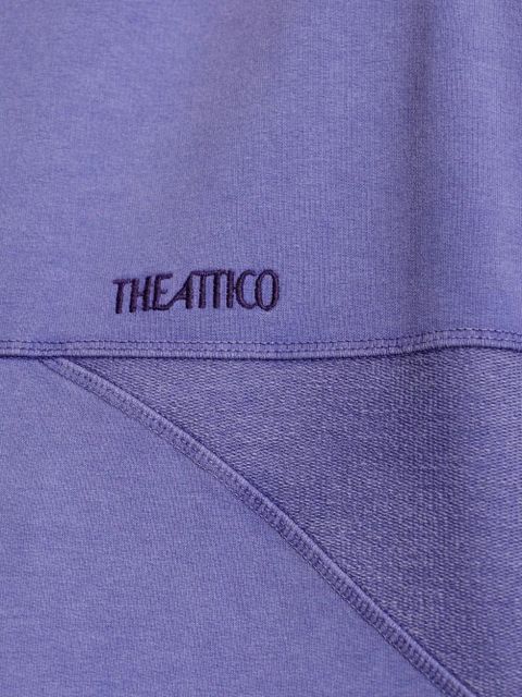 The Attico logo-embroidered sweatshirt - Purple - zdjęcie produktu nr 2