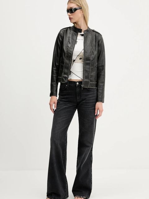 Desigual longsleeve NEWSPAPER kolor beżowy 25WWTK25 - zdjęcie produktu nr 2