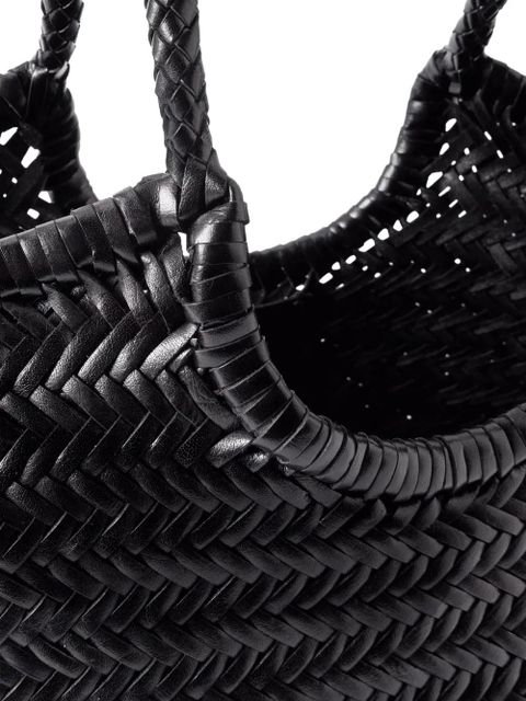 DRAGON DIFFUSION Big Nantucket handwoven tote bag - Black