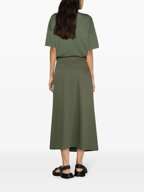 LEMAIRE tied wrap midi skirt - Green