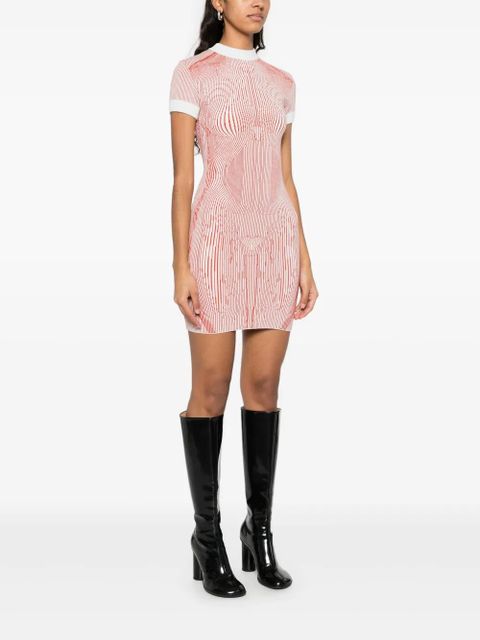 Jean Paul Gaultier The Morphing Pinstripes dress - Green