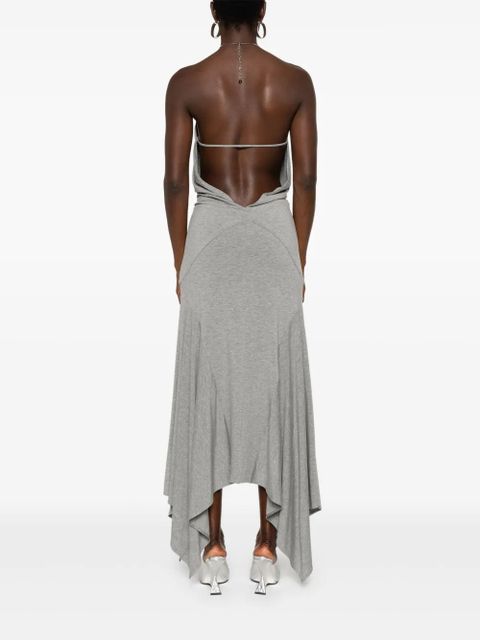 The Attico keyhole cut-out maxi dress - Grey