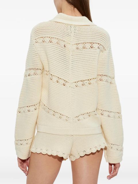 Posse Dylan open-knit cardigan - Neutrals