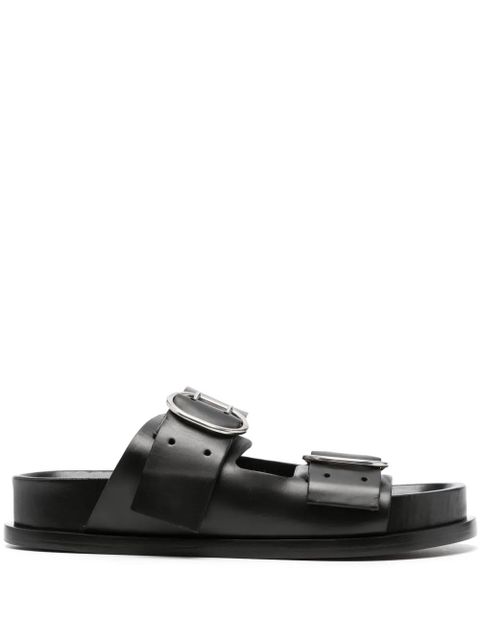 Jil Sander buckle-fastening flat sandals - Black - zdjęcie produktu nr 1