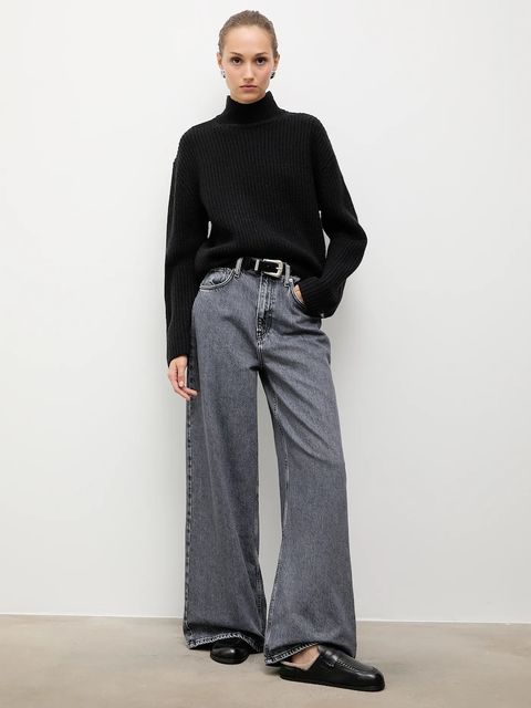 Answear.LAB klapki skórzane damskie kolor czarny - zdjęcie produktu nr 2