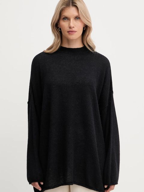 Pinko sweter wełniany damski kolor czarny lekki 105749 A2UN - zdjęcie produktu nr 1