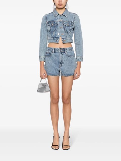 Alexander Wang Shorty embellished denim shorts - Blue - zdjęcie produktu nr 2