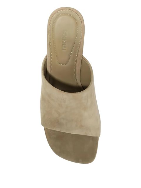 Simkhai 75mm Shadow suede open-toe sandals - Neutrals