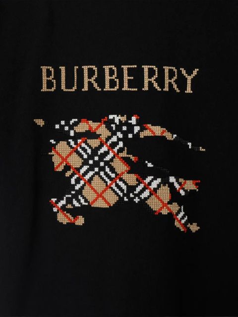 Burberry Cross Stitch EKD​ T-shirt - Black