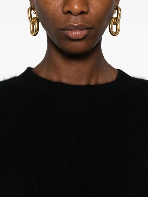 Nanushka short-sleeve cashmere knitted T-shirt - Black