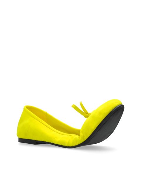Balenciaga bow-detailing ballerina shoes - Yellow