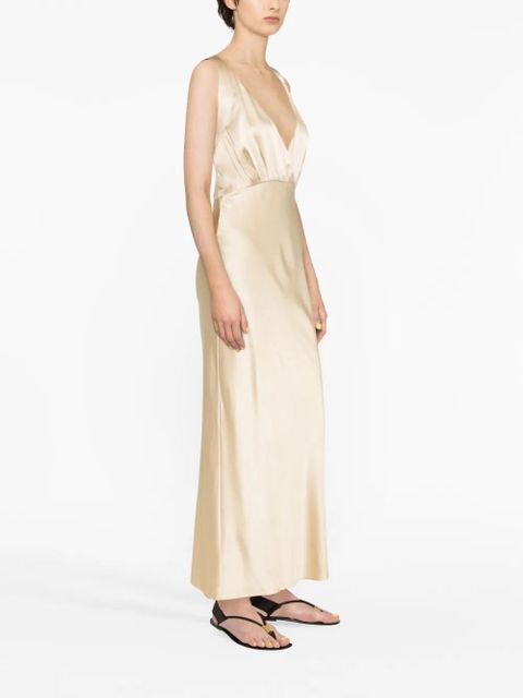 KHAITE The Milo silk dress - Neutrals