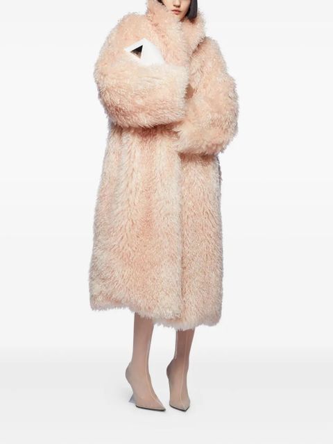 The Attico faux-fur coat - Pink