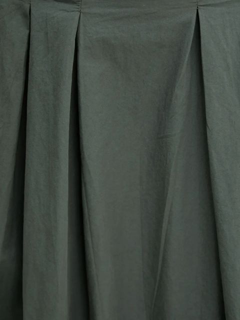 Answear.LAB spódnica bawełniana kolor zielony midi rozkloszowana