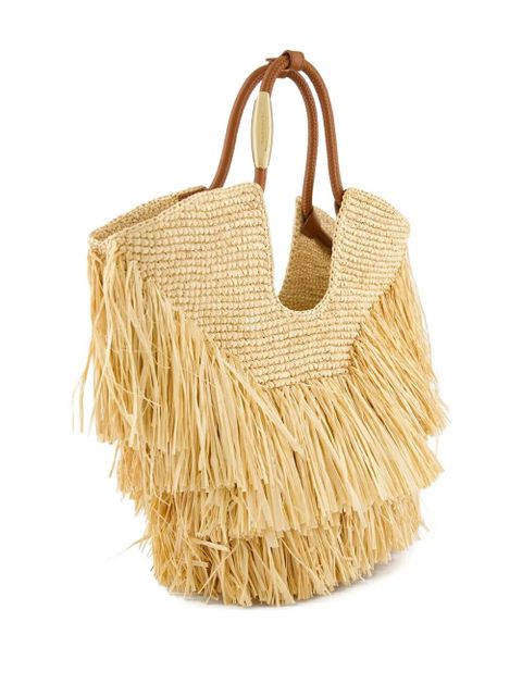 ZIMMERMANN fringed straw handbag - Neutrals - zdjęcie produktu nr 2