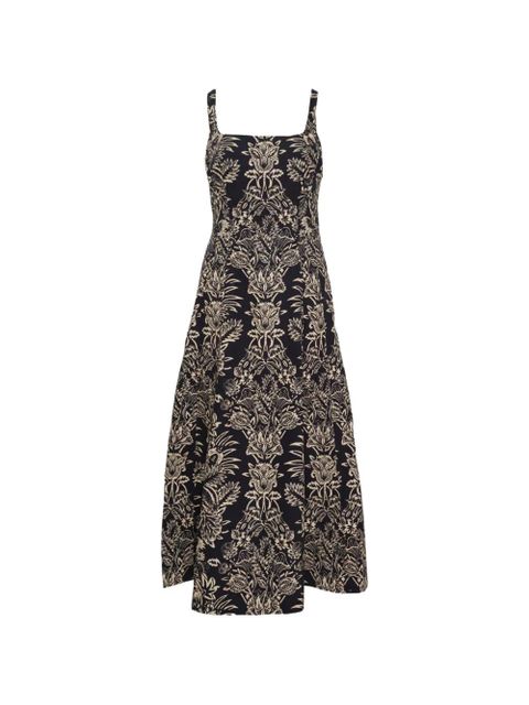 Ulla Johnson Natali A-line midi dress - Black - zdjęcie produktu nr 1
