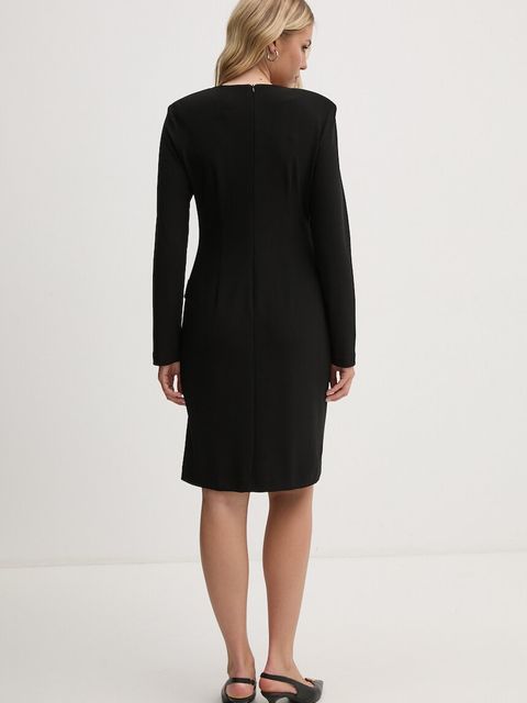Joseph Ribkoff sukienka kolor czarny mini dopasowana 234153 - zdjęcie produktu nr 2