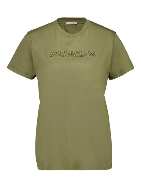 Moncler embroidered logo t-shirt - Green - zdjęcie produktu nr 1