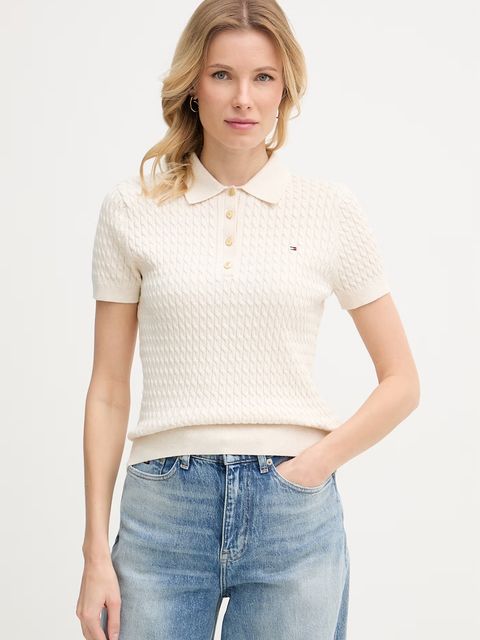 Tommy Hilfiger polo swetrowe damskie bawełniane - zdjęcie produktu nr 1