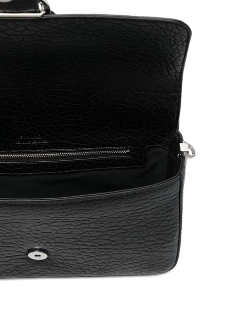 PINKO textured-leather shoulder bag - Black