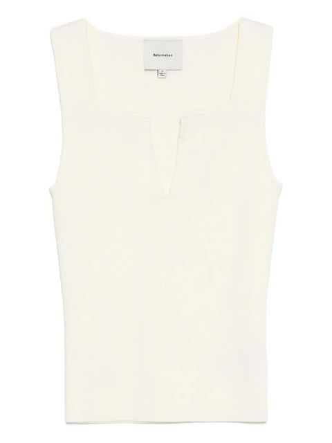 Reformation Rylie tank top - Neutrals - zdjęcie produktu nr 1