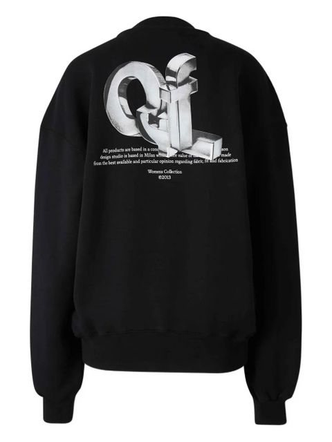 Off-White graphic hooded sweatshirt - Black - zdjęcie produktu nr 2