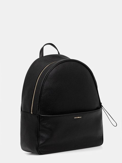 Coccinelle plecak skórzany NORY damski kolor czarny duży gładki E1 U45 14 01 01 - zdjęcie produktu nr 2