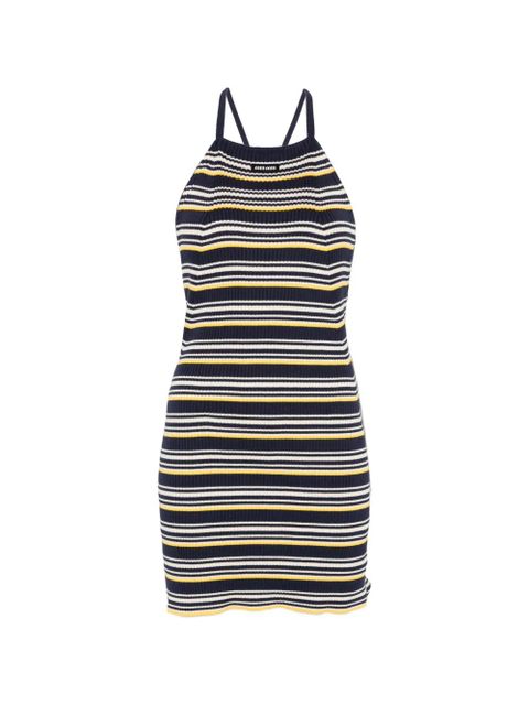 Miu Miu halterneck striped mini dress - Blue - zdjęcie produktu nr 1