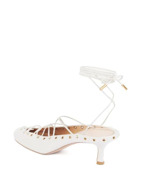 Chloé 60mm Ghillies lace-up pumps - White