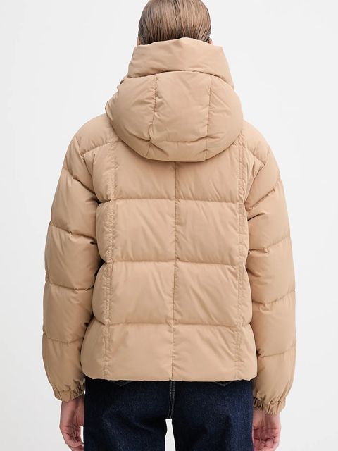 United Colors of Benetton kurtka puchowa kolor brązowy zimowa oversize 22T6DN086