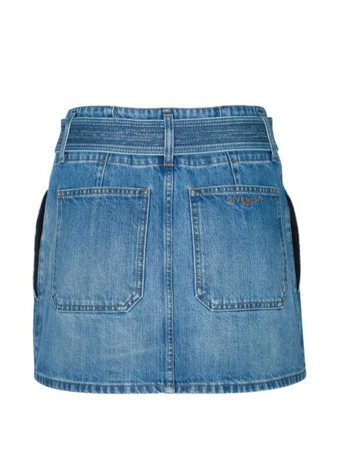 Givenchy pleated belted mini skirt - Blue - zdjęcie produktu nr 2