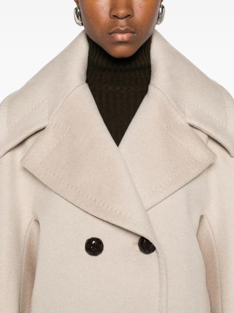 Max Mara cashmere double-breasted jacket - Neutrals