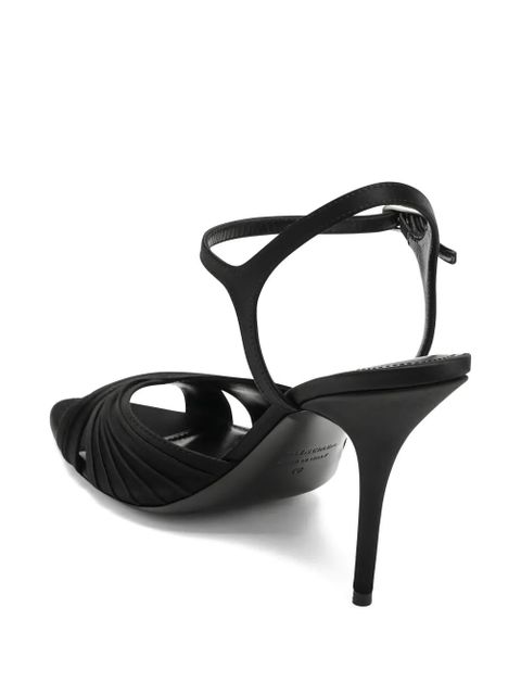 Balenciaga Plissé Dynas heeled sandals - Black - zdjęcie produktu nr 2