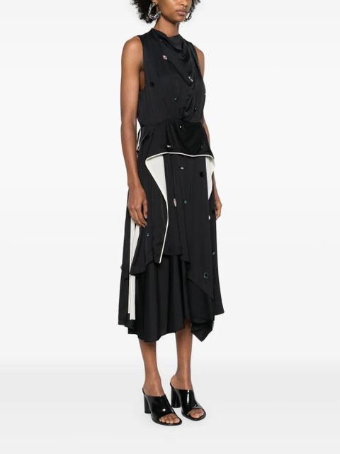 3.1 Phillip Lim rhinestone-embellished asymmetric dress - Blue