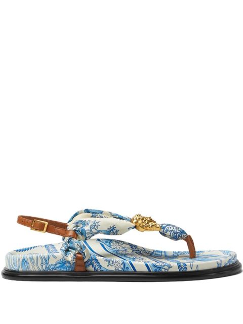 Versace Underwater Barocco La Medusa sandals - Blue - zdjęcie produktu nr 1