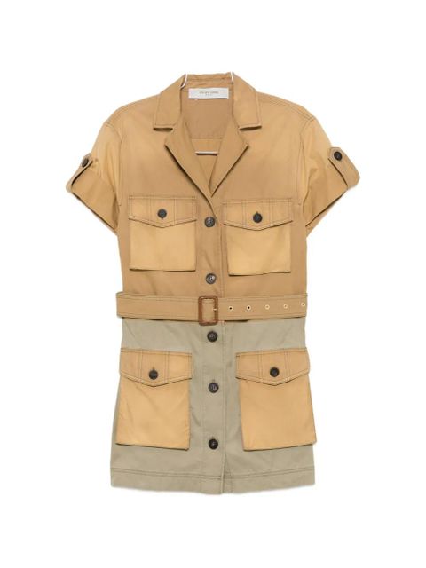 Golden Goose Pamela Saharian belted mini cargo dress - Neutrals - zdjęcie produktu nr 1