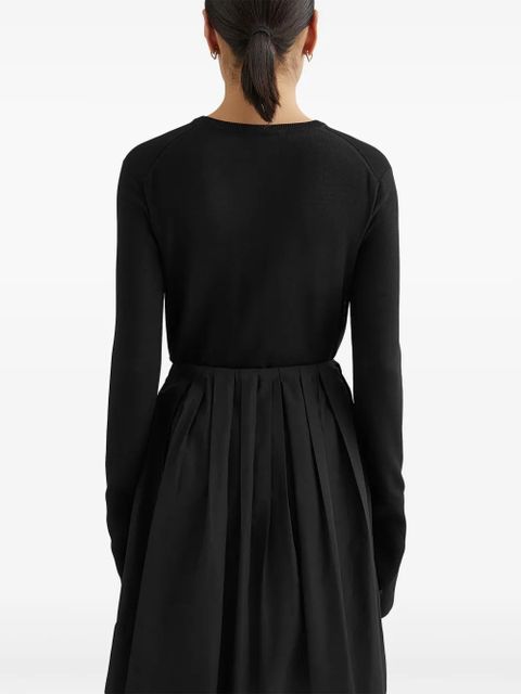 Jil Sander crew-neck jumper - Black - zdjęcie produktu nr 2