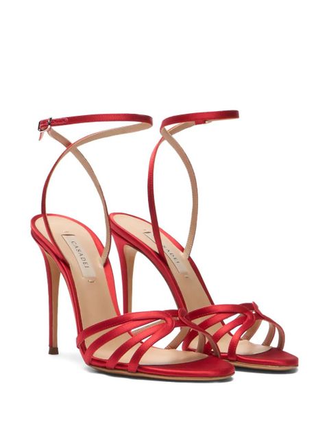 Casadei Julia satin sandals - Red - zdjęcie produktu nr 2