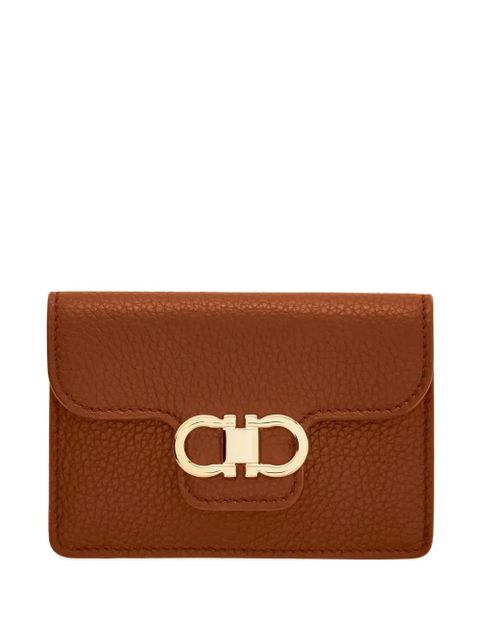Ferragamo Gancini calfskin keyring wallet - Brown - zdjęcie produktu nr 1